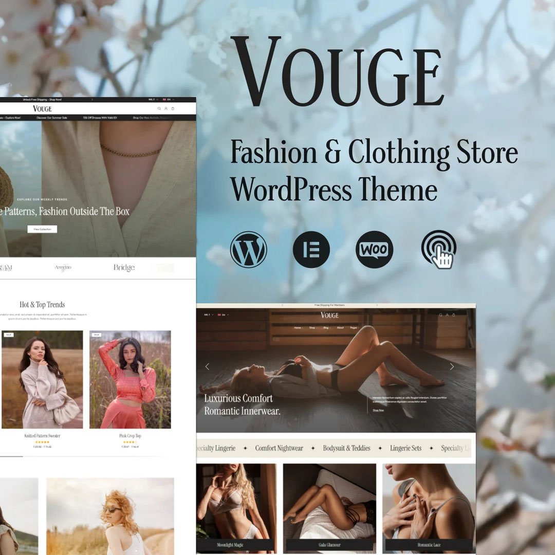 Vouge - Fashion Store WooCommerce Theme
