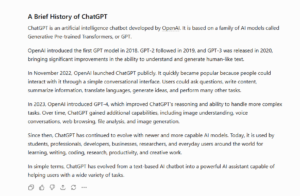 A brief history of ChatGPT
