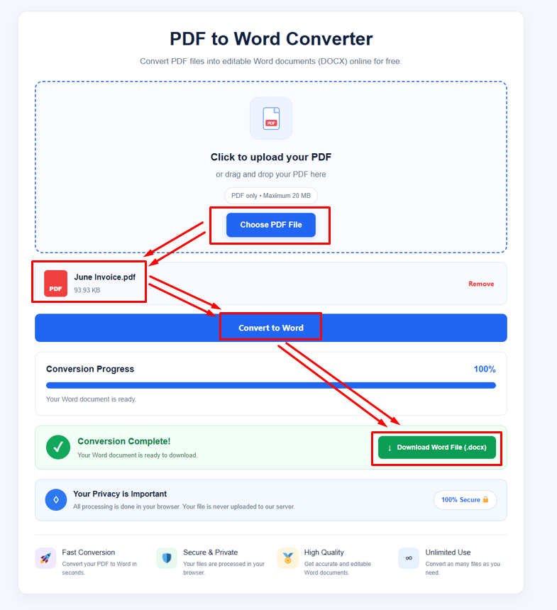 PDF to Word