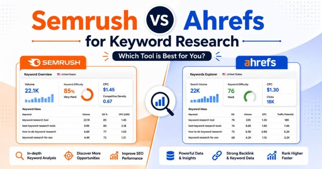 Semrush vs Ahrefs